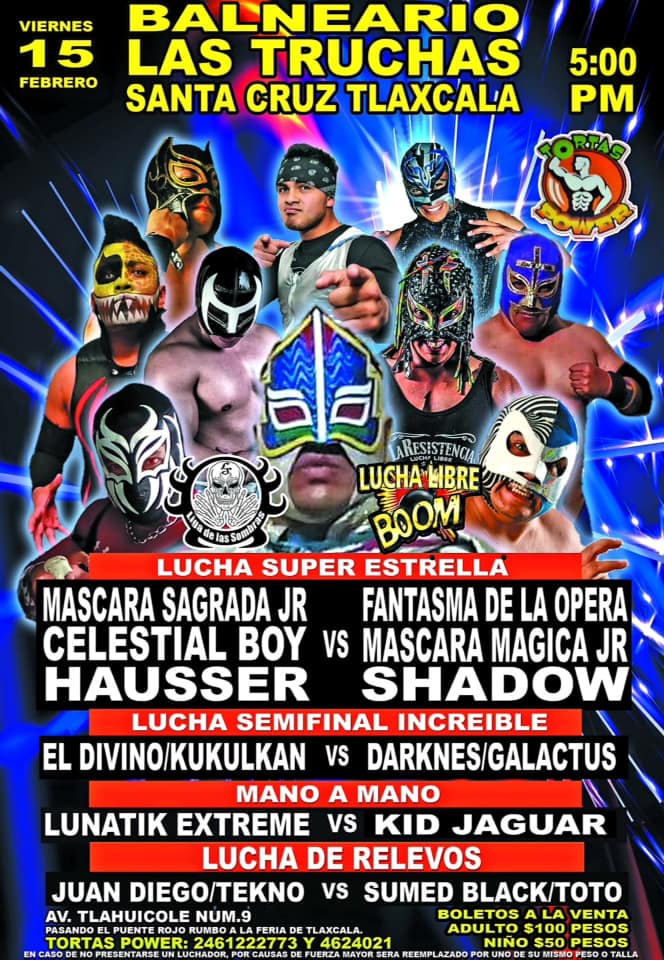 Las carteleras de Lucha Libre.