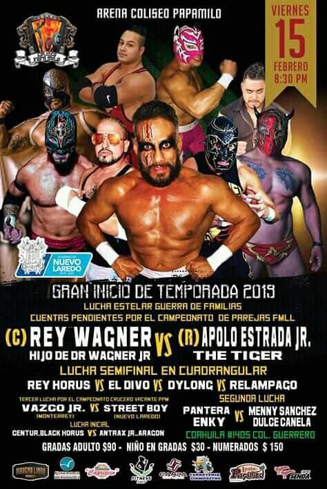 Las carteleras de Lucha Libre.