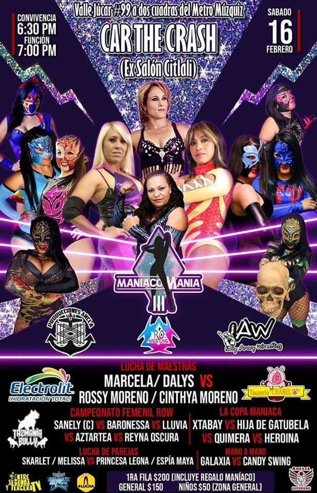 Las carteleras de Lucha Libre.