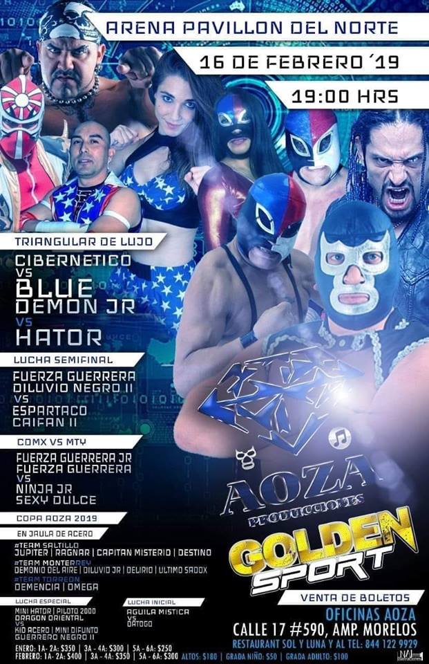 Las carteleras de Lucha Libre.