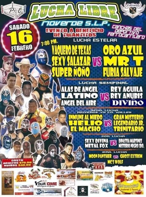 Las carteleras de Lucha Libre.