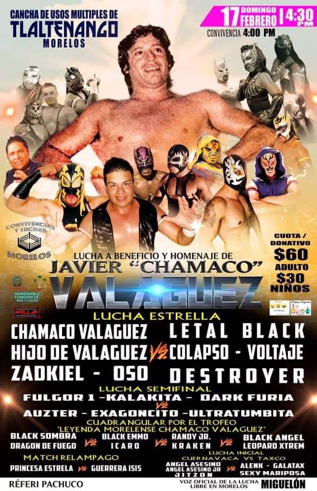 Las carteleras de Lucha Libre.