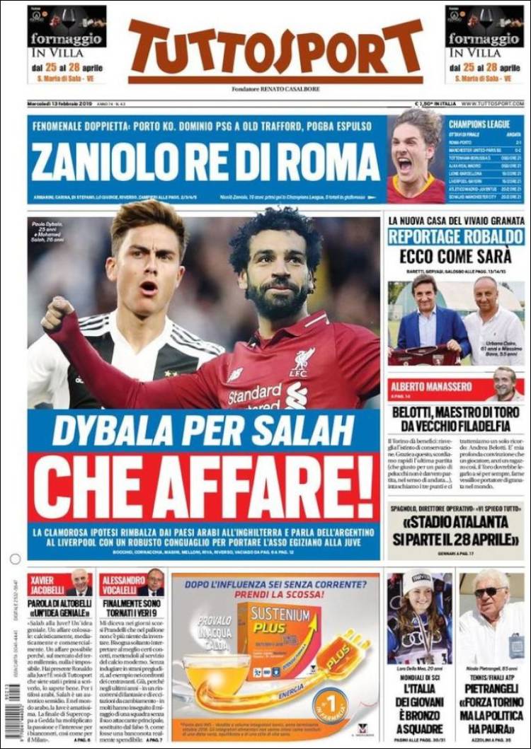 Tuttosport de Italia.