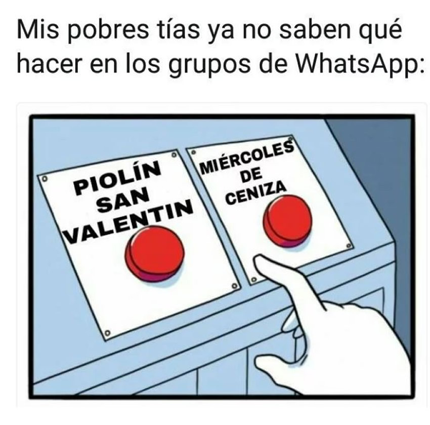 Memes del Día del amor y la amistad.