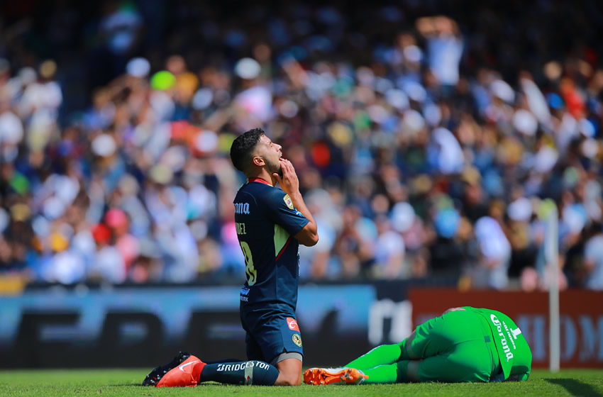 América perdió por vez primera con Pumas con Miguel Herrera como DT azulcrema. (Foto: Imago7)