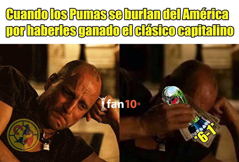 Memes del Pumas 1-0 América de la Jornada 7 del Clausura 2019 de la Liga MX