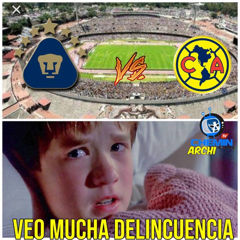 Memes del Pumas 1-0 América de la Jornada 7 del Clausura 2019 de la Liga MX