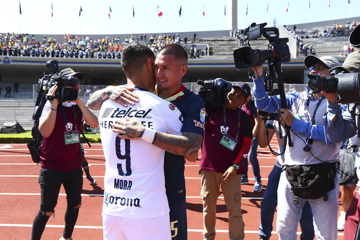 Pumas venció 1-0 al América en el olímpico Universitario con gol de Carlos González. (Foto: Imago7)