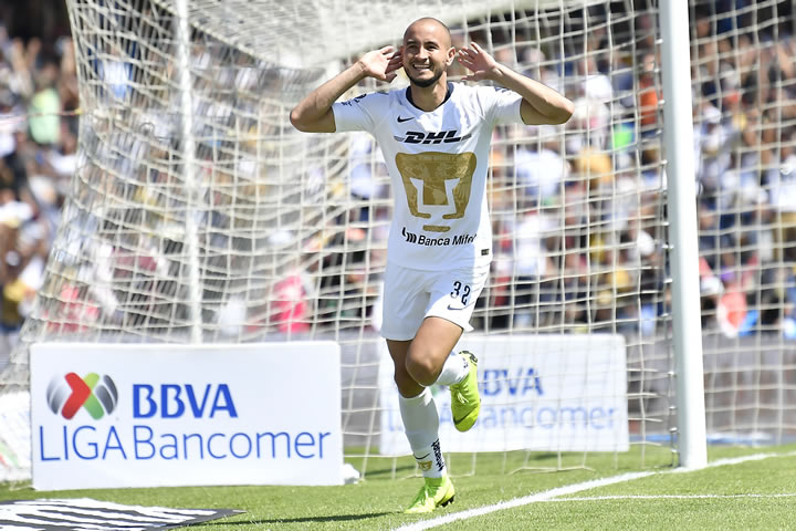 Pumas venció 1-0 al América en el olímpico Universitario con gol de Carlos González. (Foto: Imago7)