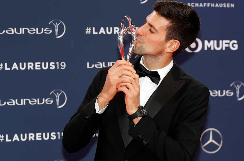 Nole, feliz con su logro. (Foto: EFE)