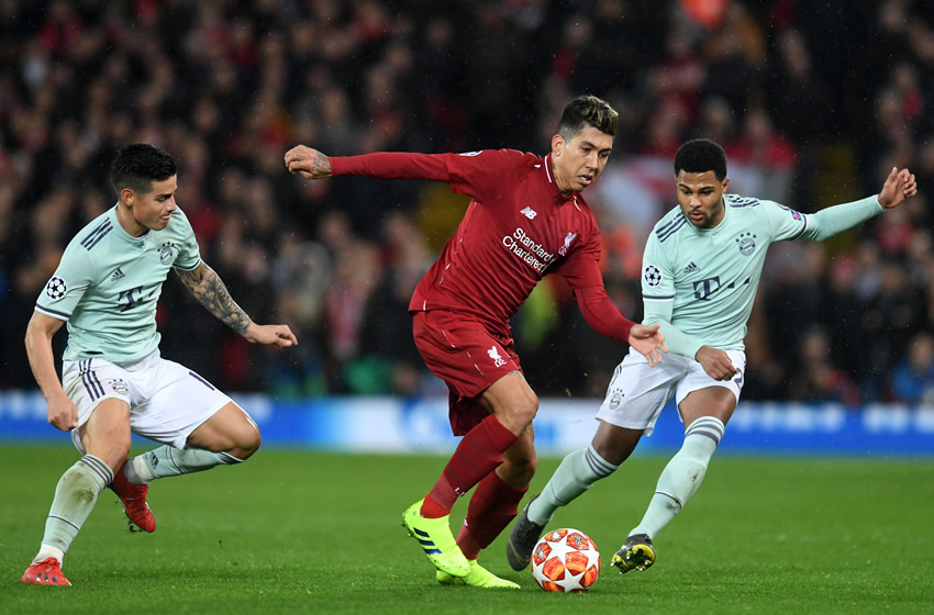 Liverpool recibió al Bayern Múnich en el juego de ida de Octavos de Final. Foto: AFP