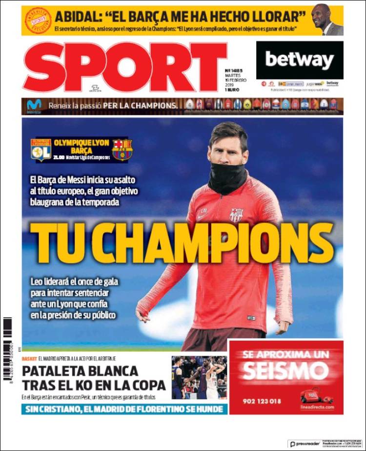 Las mejores portadas deportivas a lo largo y ancho del mundo en El Papelón.
