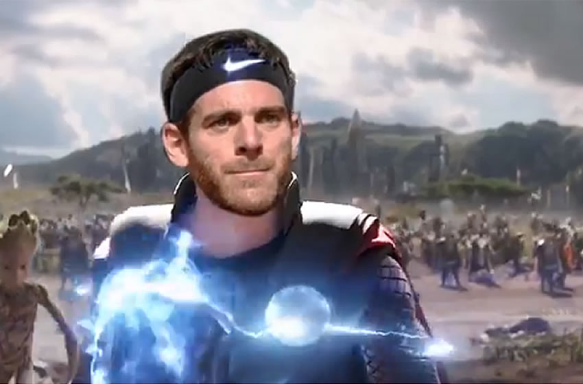 Del Potro, en una escena de la película Avengers. (AMT)