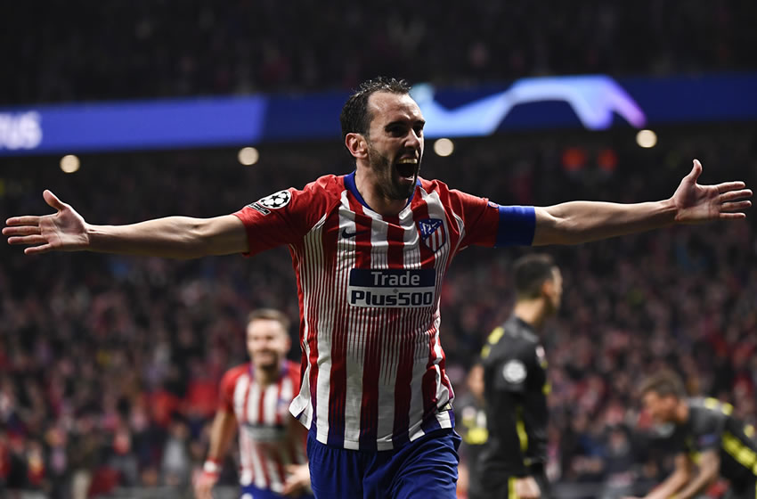 La celebración en el Metropolitano. (AFP)