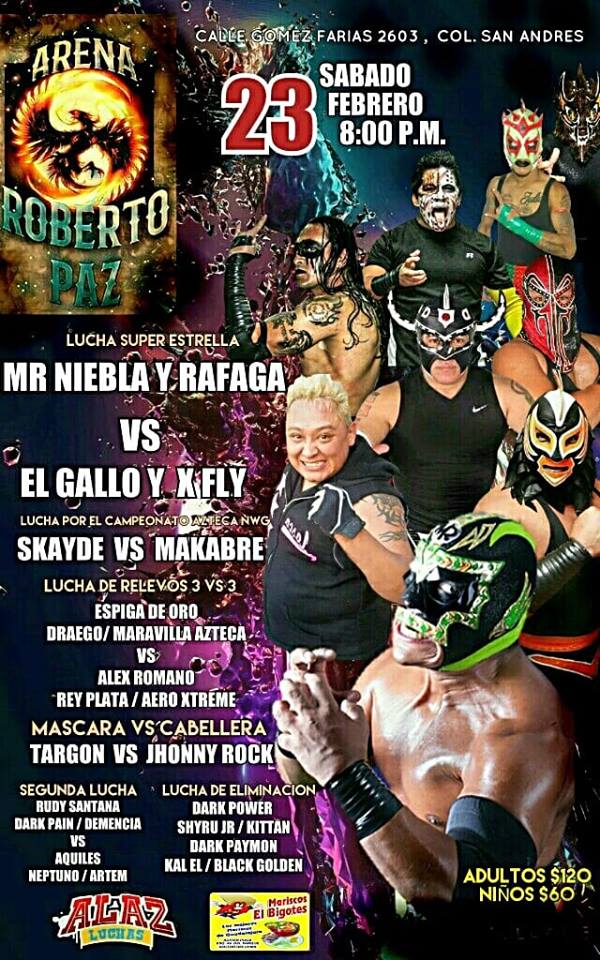 Muchos eventos de lucha libre.