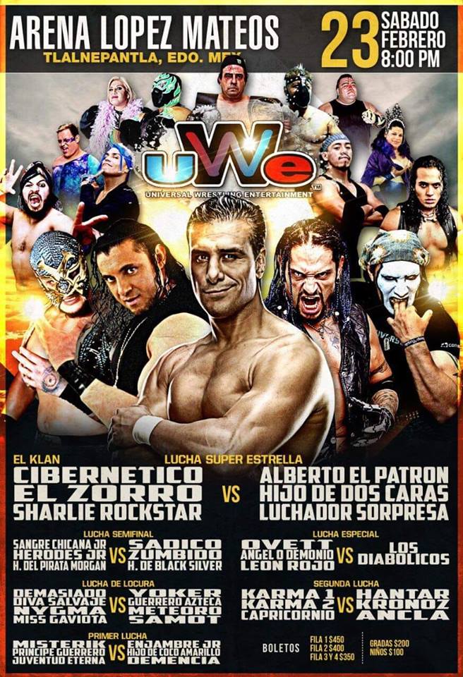 Muchos eventos de lucha libre.