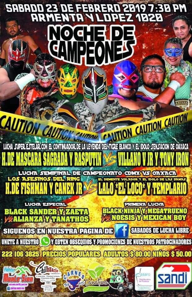 Muchos eventos de lucha libre.