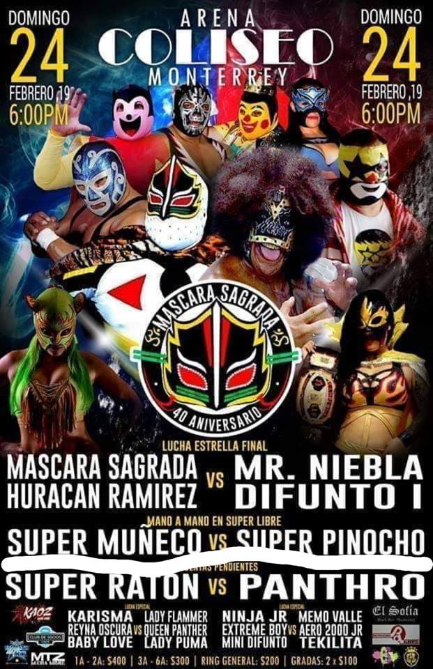 Muchos eventos de lucha libre.
