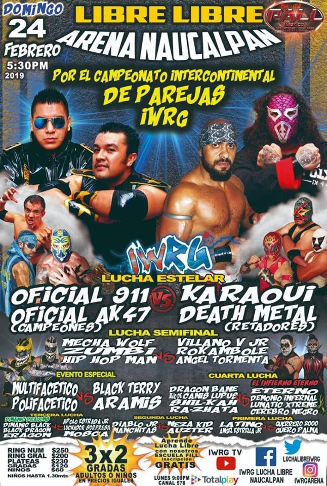 Muchos eventos de lucha libre.
