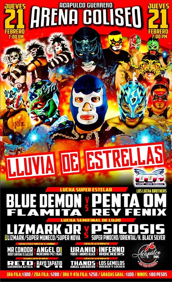 Muchos eventos de lucha libre.