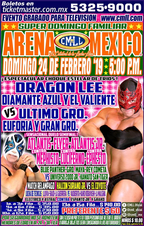 Muchos eventos de lucha libre.