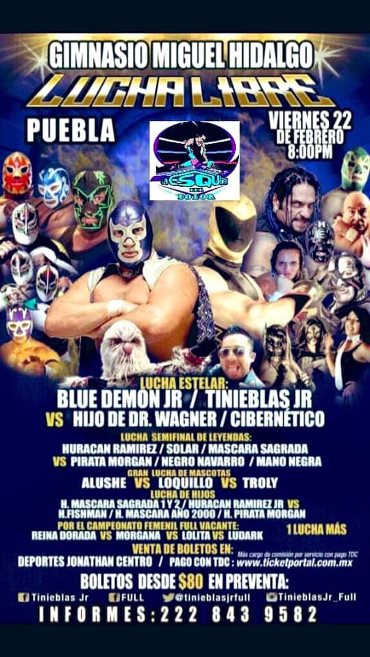 Muchos eventos de lucha libre.