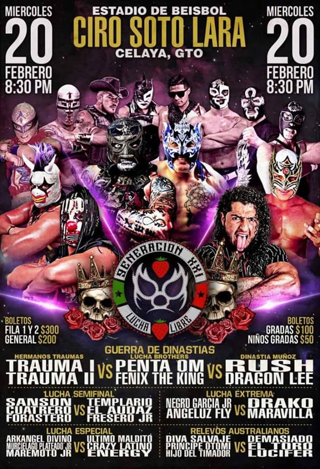Muchos eventos de lucha libre