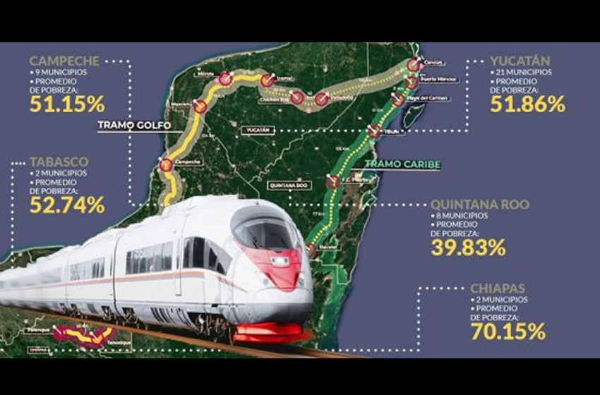 El fondo del fomento al turismo ya está comprometido a la construcción del Tren Maya. (Especial)