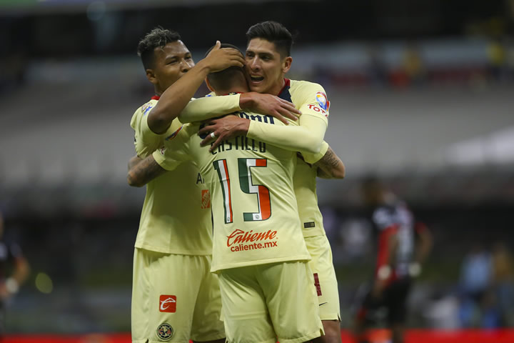 Con doblete de Nico Castillo, América venció a Lobos BUAP en el Estadio Azteca. (Foto: Imago7)