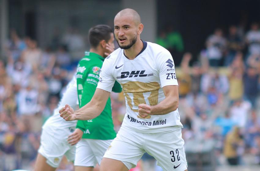 Carlos González fue quien le anotó a la Fiera, pero no pudo evitar la derrota de Pumas. (Foto: Imago7)