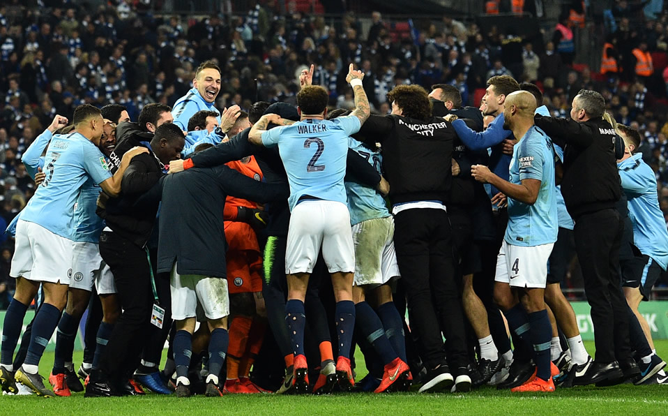 Manchester City ganó su sexta Copa de la Liga. (AFP)