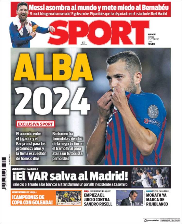 Las mejores portadas deportivas en el mundo en Mediotiempo