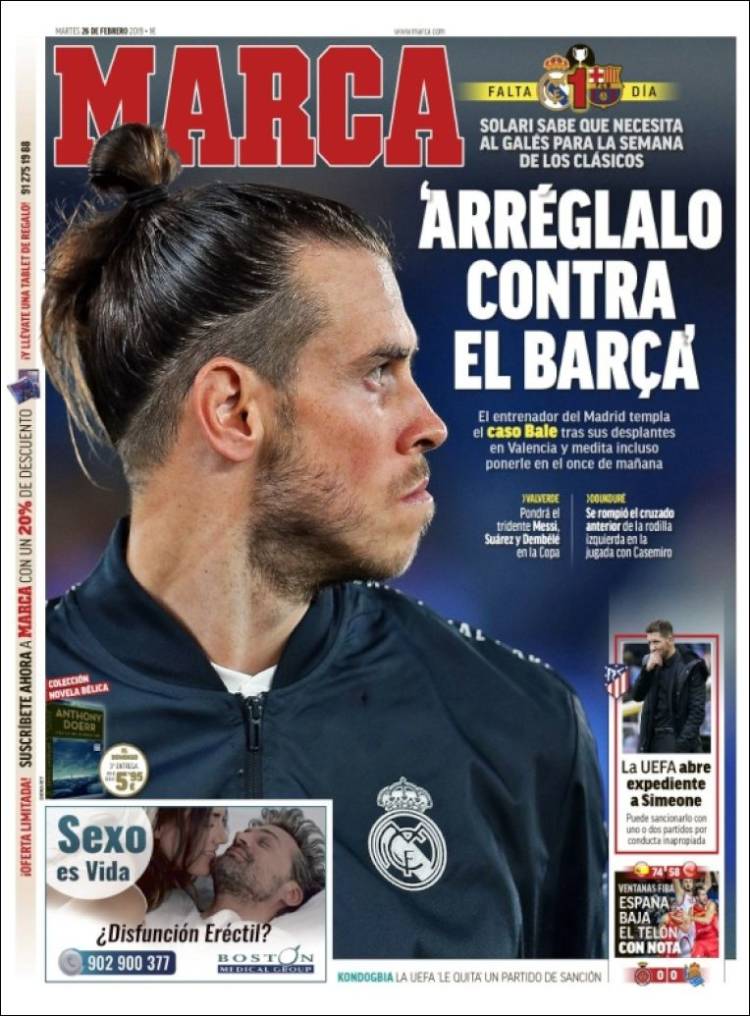 Las portadas más destacadas del mundo deportivo.