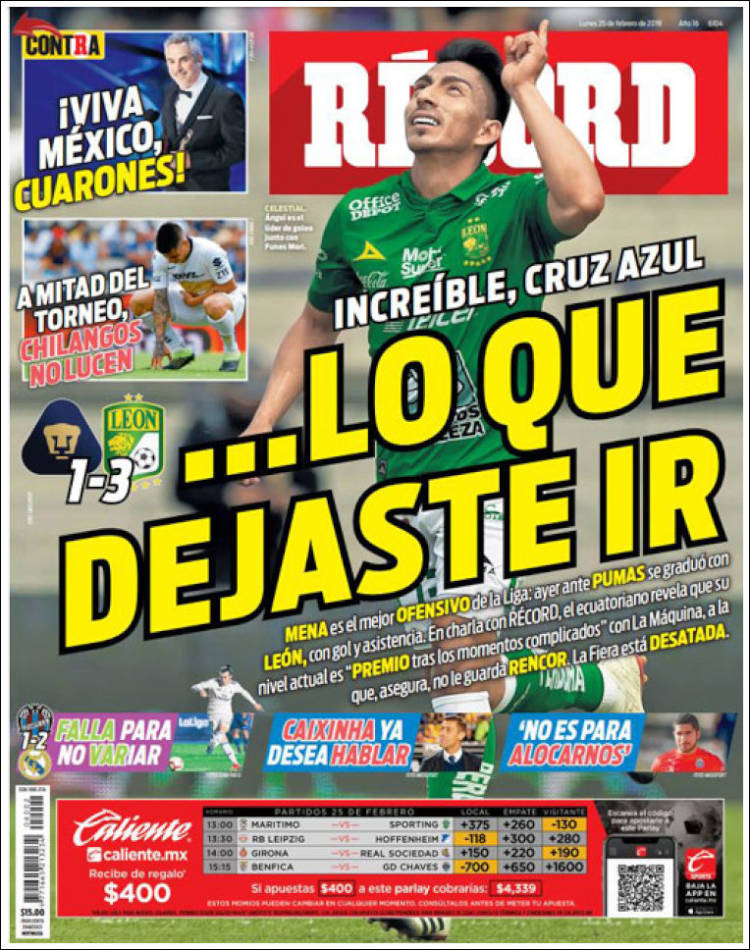 Las portadas más destacadas del mundo deportivo.