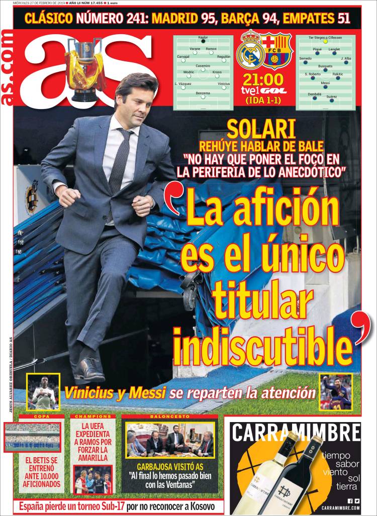 Las portadas deportivas más destacadas del mundo.