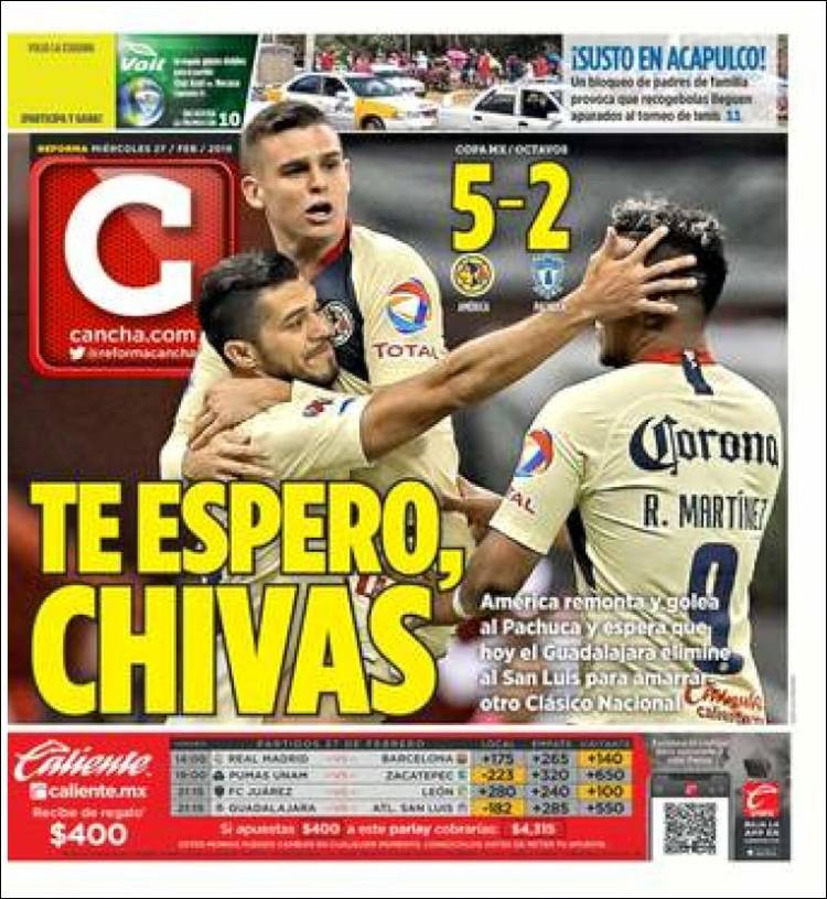 Las portadas deportivas más destacadas del mundo.