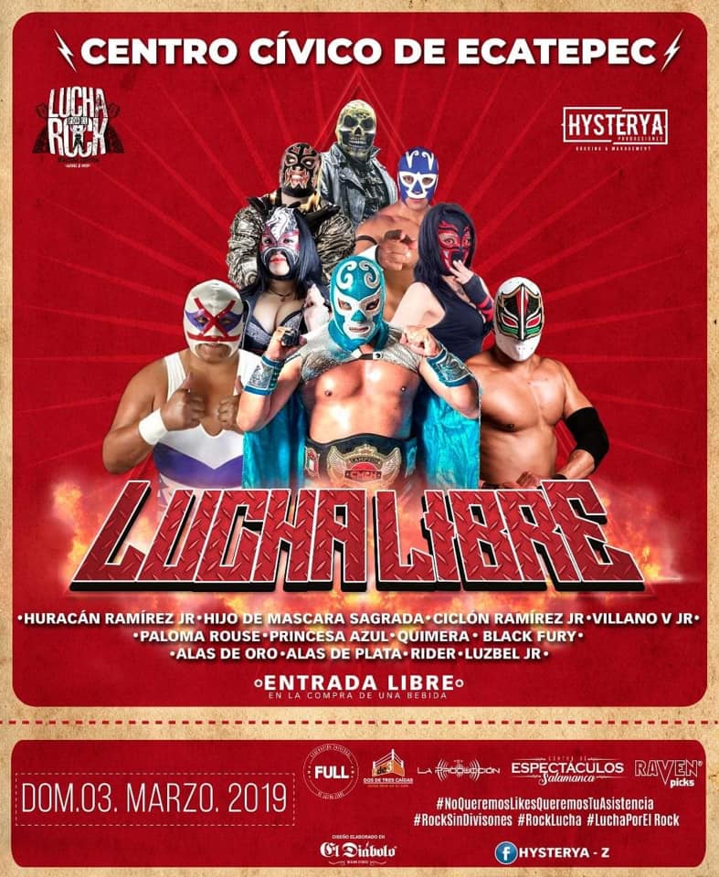 Lucha libre por todos lados.