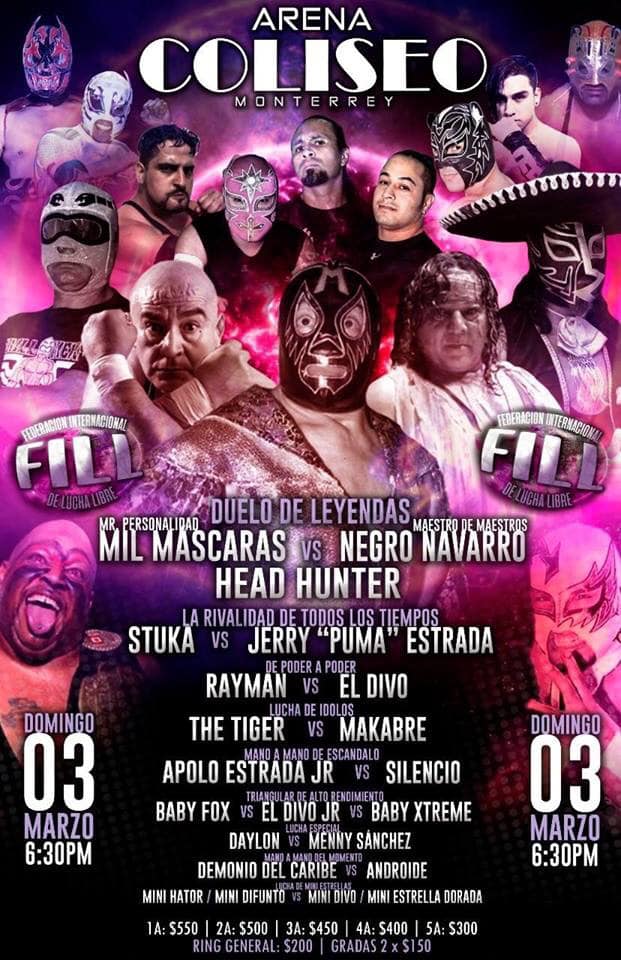 Lucha libre por todos lados.