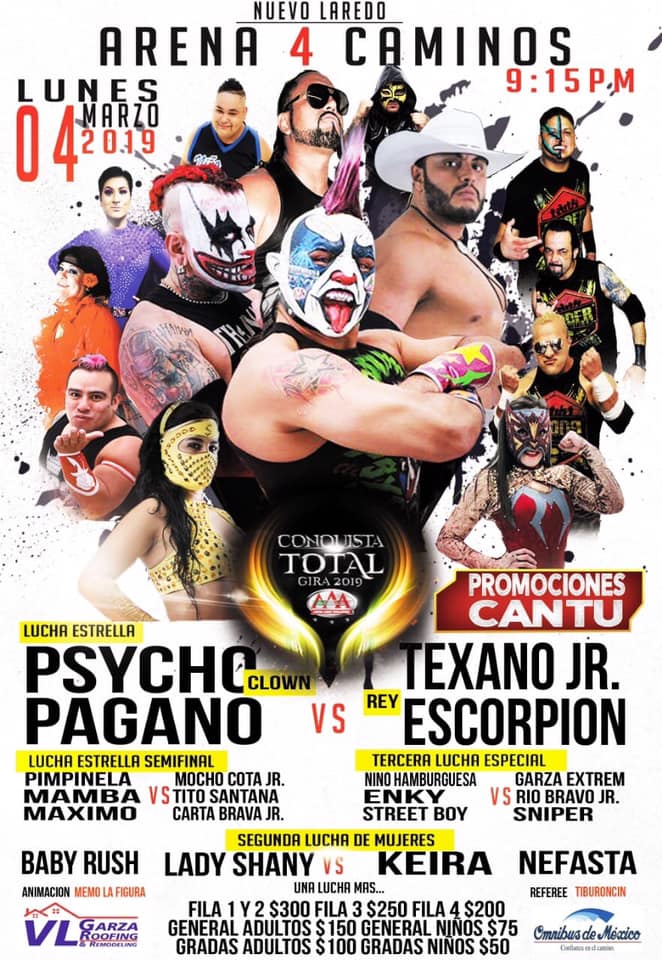 Lucha libre por todos lados.