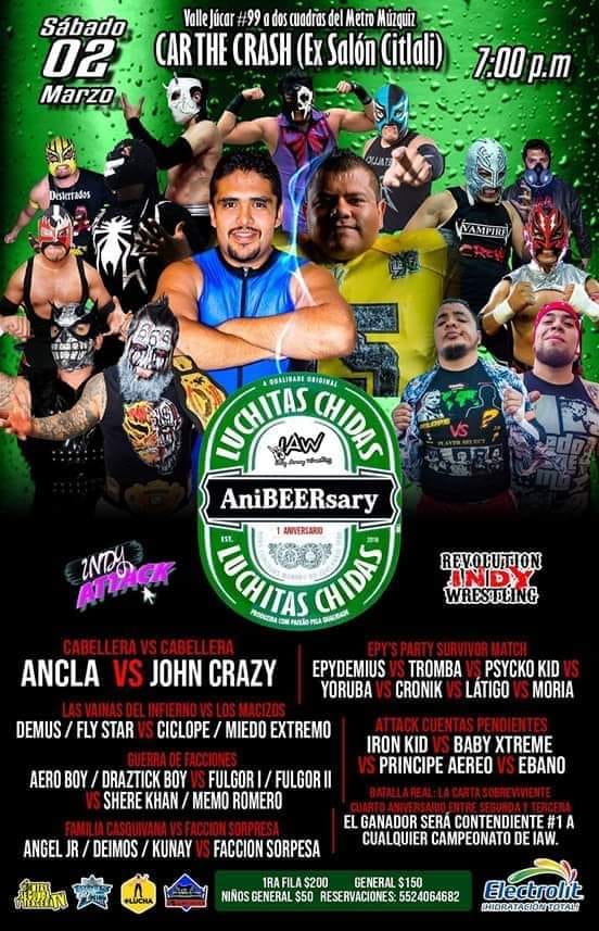 Lucha libre por todos lados.