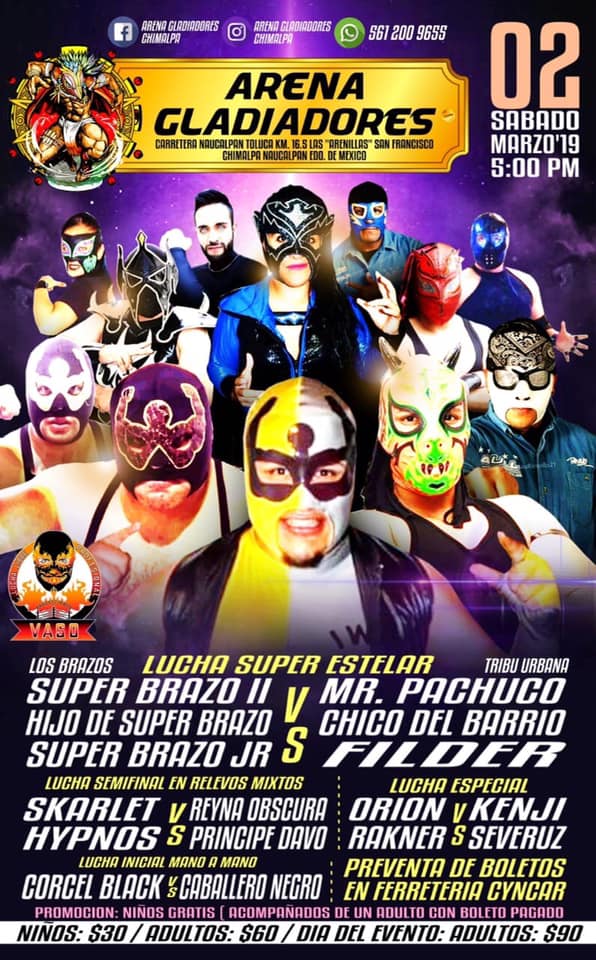 Lucha libre por todos lados.