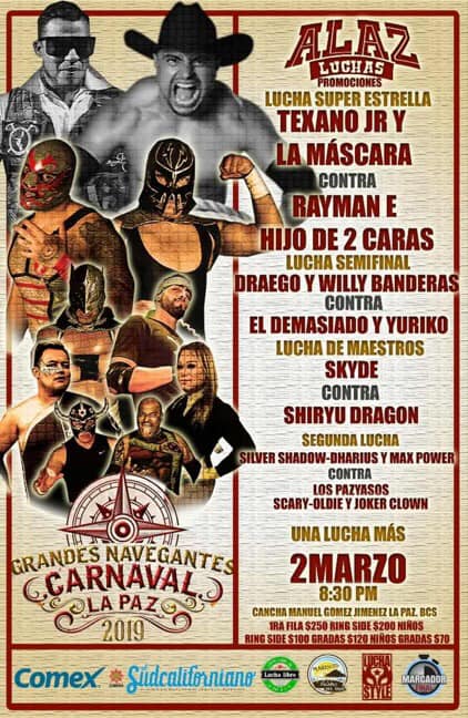 Lucha libre por todos lados.