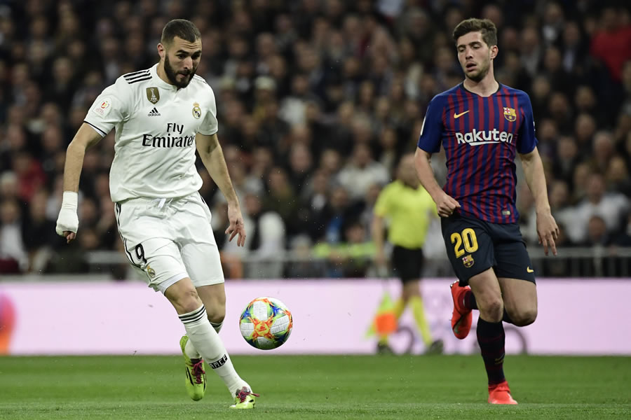 Benzema fue eliminado junto al Real Madrid de la Copa del Rey. (Foto. AFP)