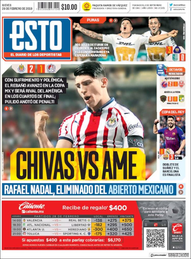 Las portadas deportivas más destacadas del mundo