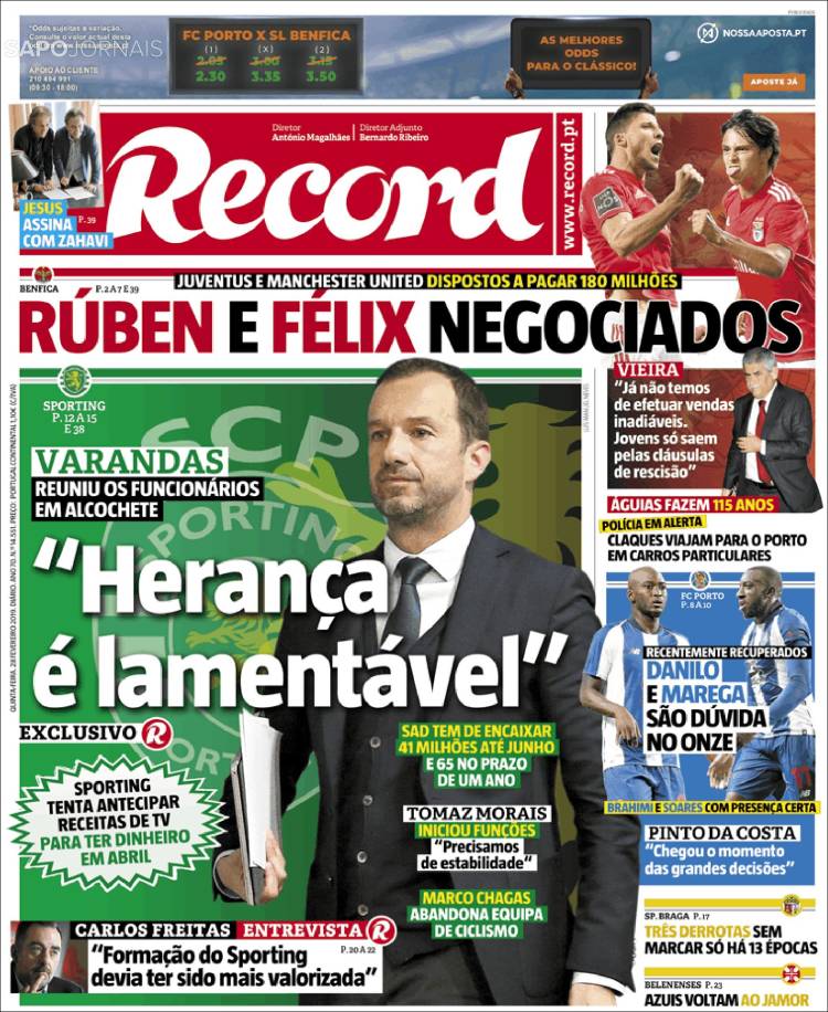 Las portadas deportivas más destacadas del mundo