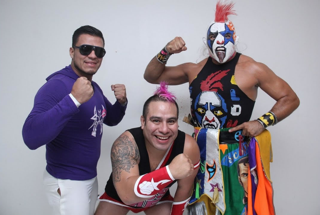 Los Alvarado: La Máscara, Máximo y Psycho Clown.