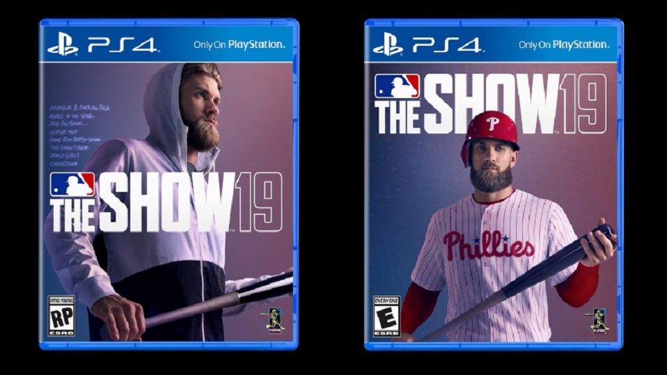 Bryce Harper apareció en la portada del videojuego con el uniforme de los Philadelphia Phillies