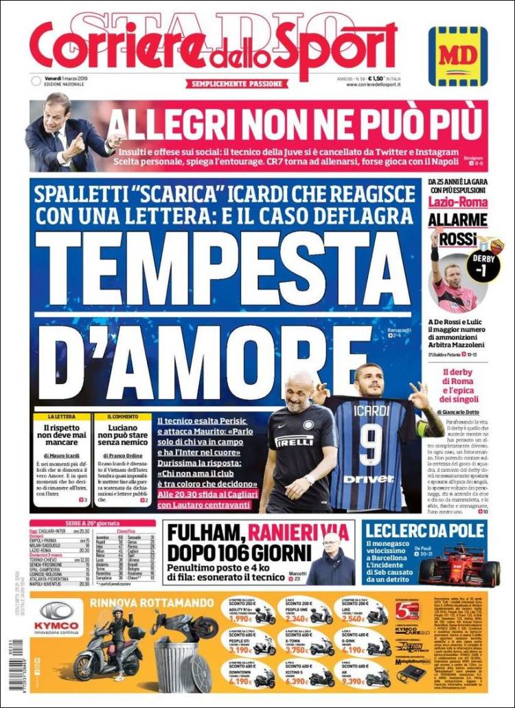 Corriere dello Sport de Italia.