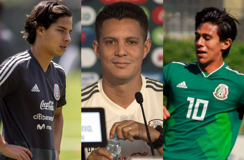 Diego Ramírez, técnico de la Sub 20, contará con grandes elementos como Lainez o Macías. Fotos: Mexsport | Imago7