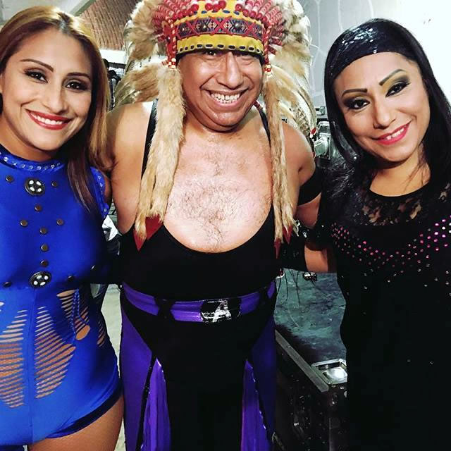 Familia Apache: Faby, El Apache y Mary.